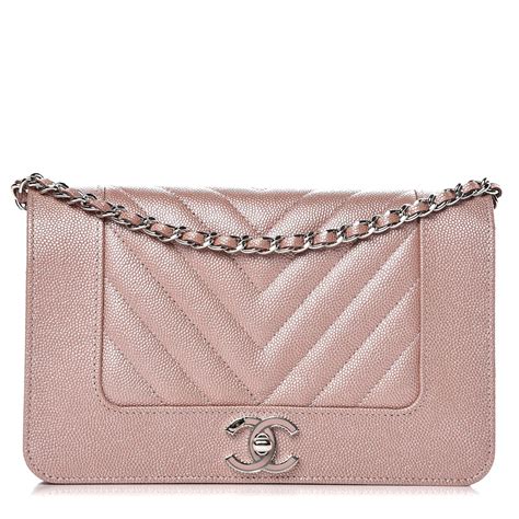 chanel pink chevron woc|Shop Chanel Wallets on Chain .